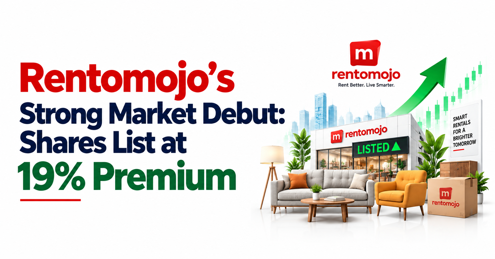 Rentomojo’s Strong Market Debut: Shares List at 19% Premium