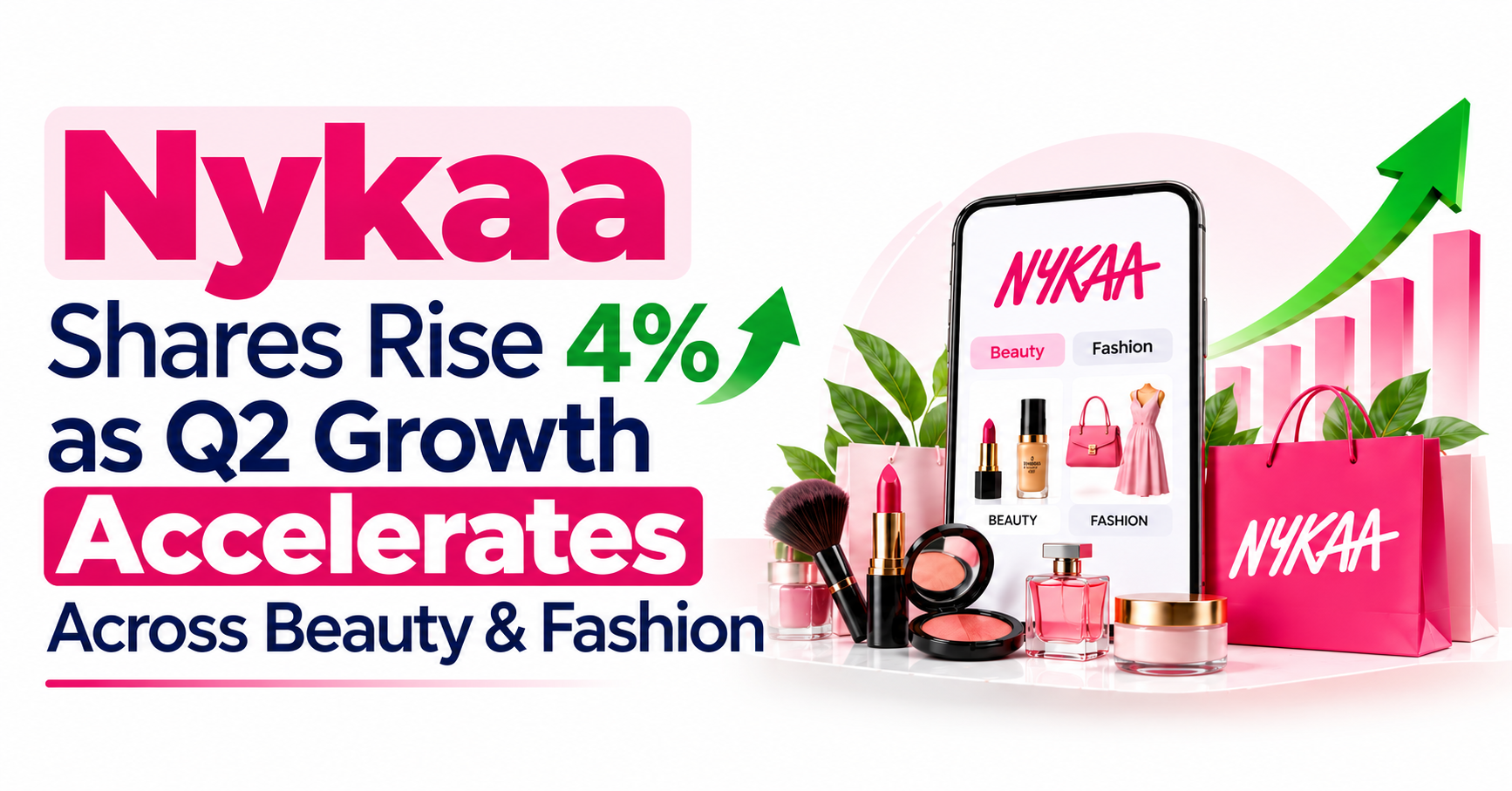 Nykaa Shares Rise 4% as Q2 Growth Accelerates Across Beauty & Fashion